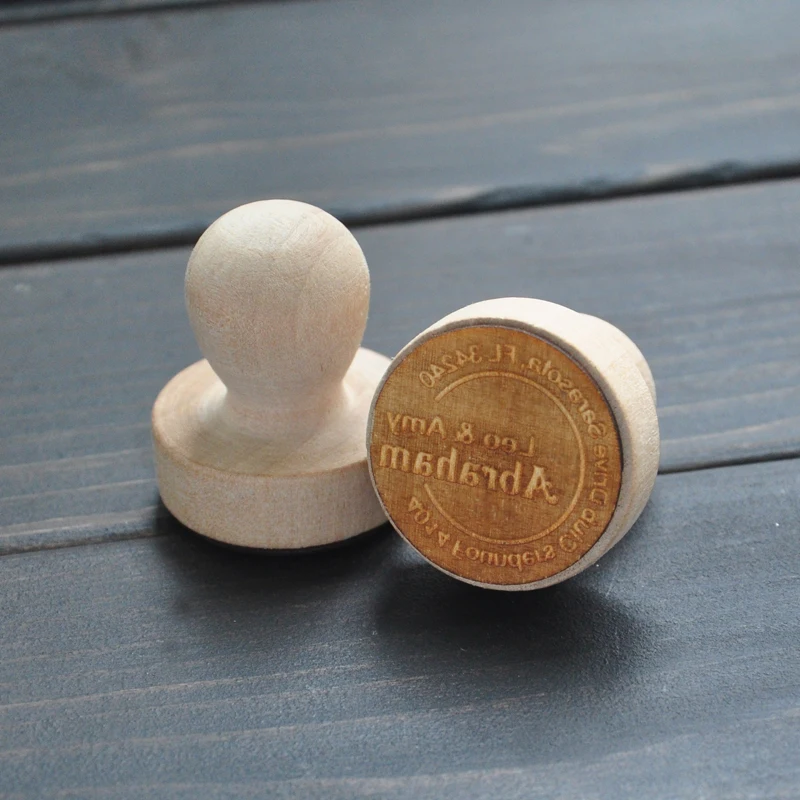  Wedding Favor Stamp Custom Return Address Stamp Personalized Wooden Pole Wedding Invitation Stamp - 32836558911