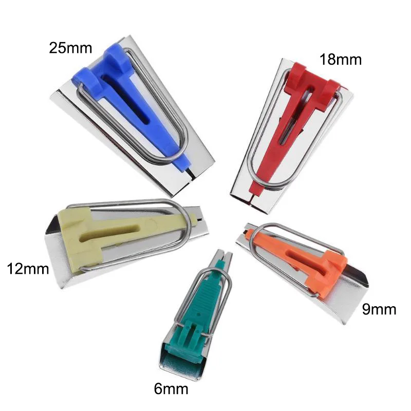 5 шт./компл. для изготовления косой бейки привязки для собственноручных изделий с каймой, аксессуары для шитья 6/9/12/18/25 мм HYD88