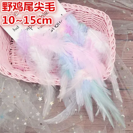 

Natural Pheasant Feathers 10-15cm Plumes Multicolor Chicken Feather Plume for DIY Wedding Jewelry Craft Home Decoration 50pcs