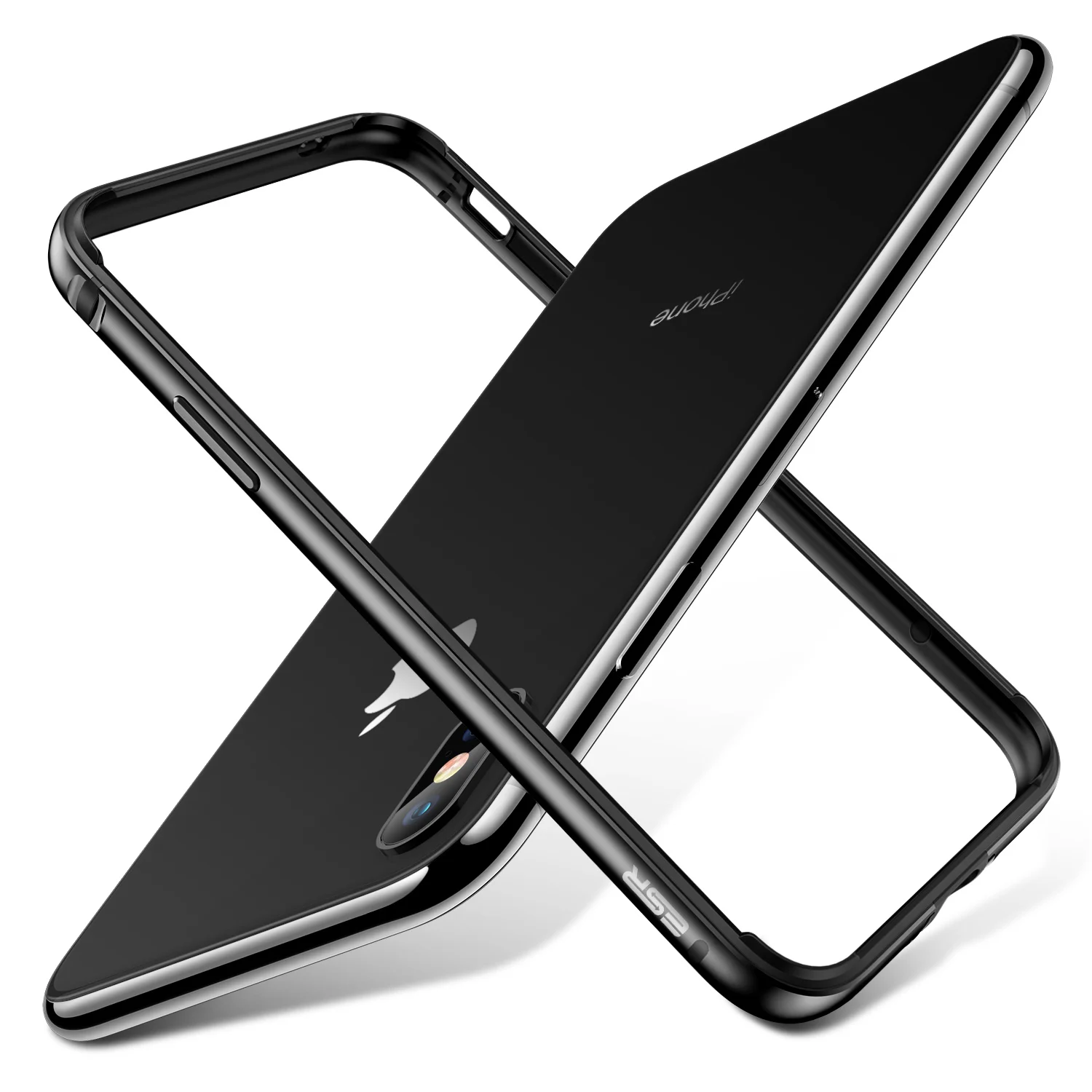 ESR металлический чехол-бампер для iPhone XS XR XS Max металлическая рамка Броня с мягким внутренним Бампером для iPhone XS XR роскошный противоударный чехол