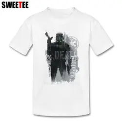 Death Trooper Grunge T рубашка детские 100% хлопок короткий рукав экипажа Средства ухода за кожей шеи футболка детская одежда 2018 брендовая футболка