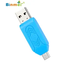 ECOSIN2 Card Reader MINI USB 2.0 +OTG Micro SD/SDXC TF Card Reader Adapter U Disk Card ReaderApril11