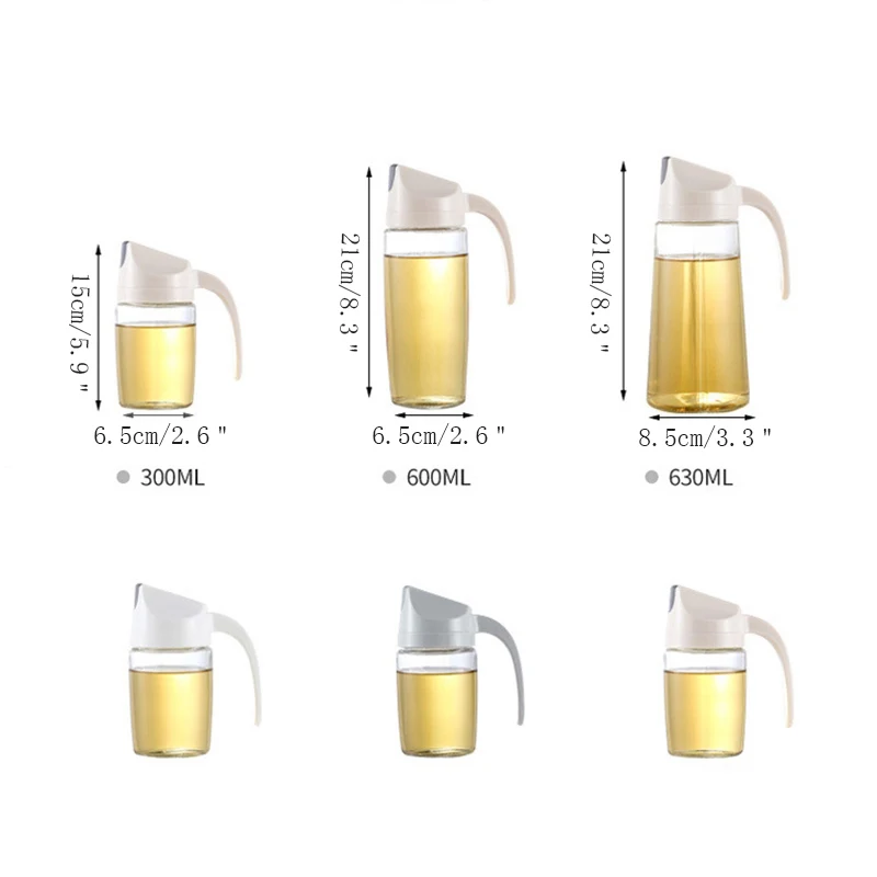 Герметичное автоматическое открытие и закрытие с крышкой бутылка для масла Кухонный Контейнер для дома кухня прозрачный масляный уксус бутылка горшок
