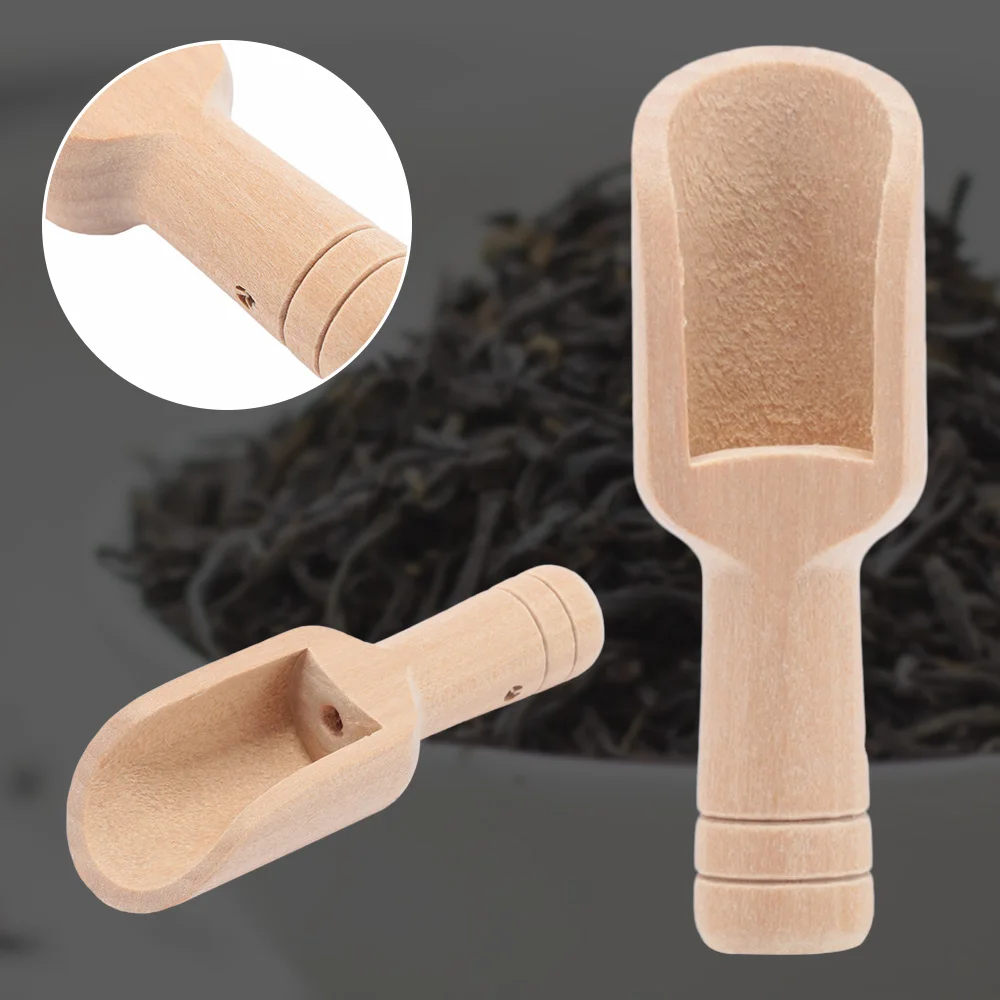 

1PC Wooden Spoon Tea Mini Handmade Sugar Salt Scented Multi Use Spoon Kitchen Tableware Tool Japanese style Teaspoon Catering
