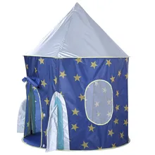 Outer Space Ship Folding Toy Folding Children Kids Play Rocket Ship Tent In/Outdoor Toy House Boys Girls 5.28