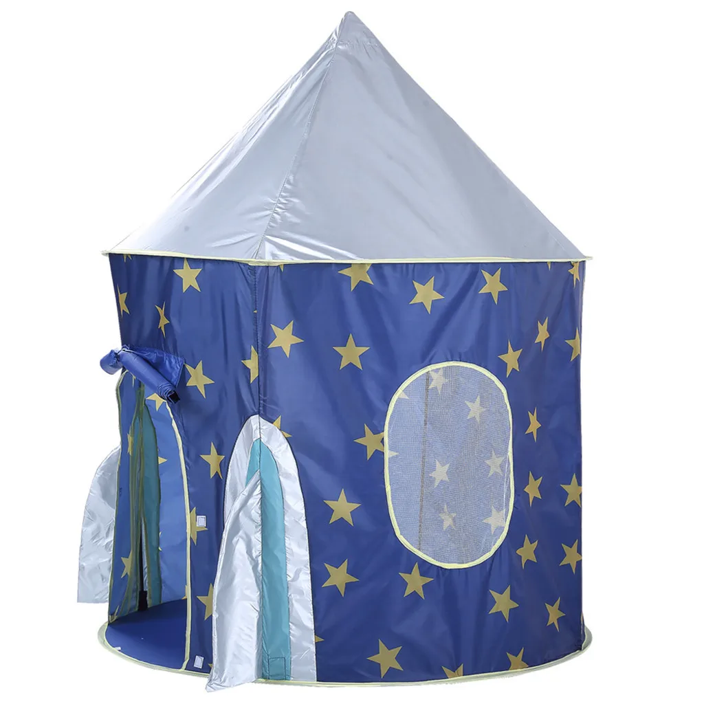 

Outer Space Ship Folding Toy Folding Children Kids Play Rocket Ship Tent In/Outdoor Toy House Boys Girls 5.28