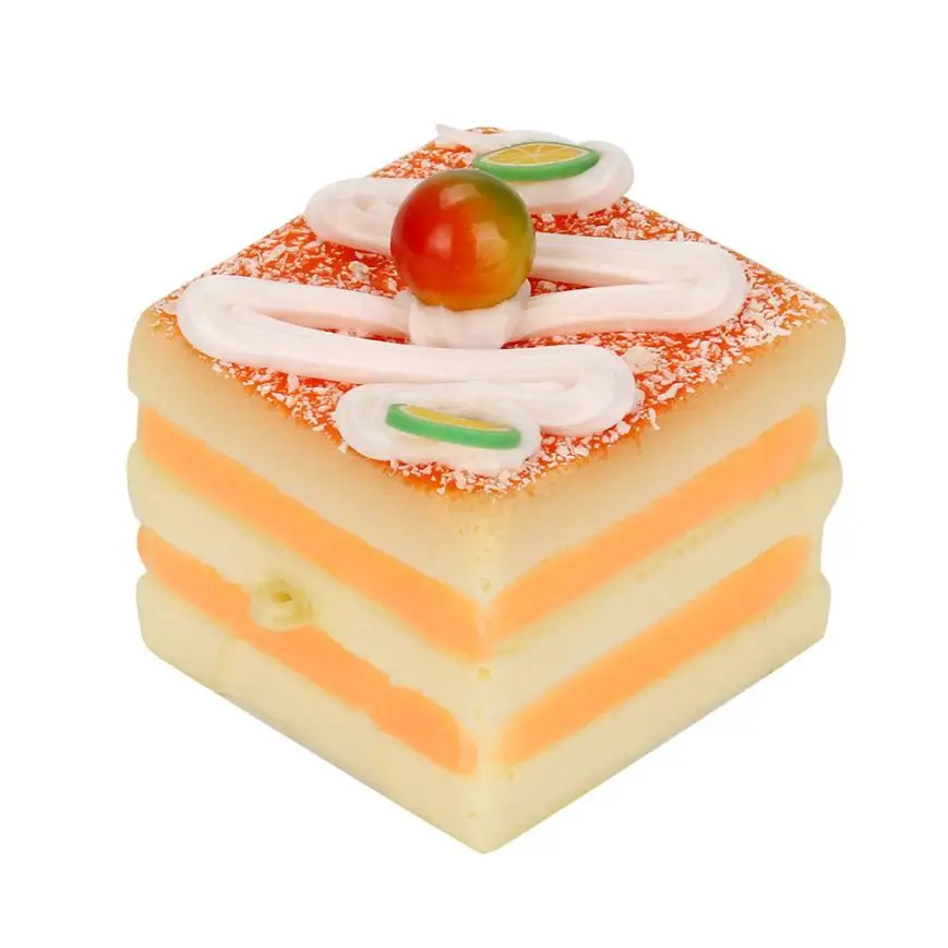 

Squishy Food Squishy Toys Stress Reliever Bread Square Fruit Cake Kawaii Squishies Slow Rising Mini Toy 30S886 drop shipping