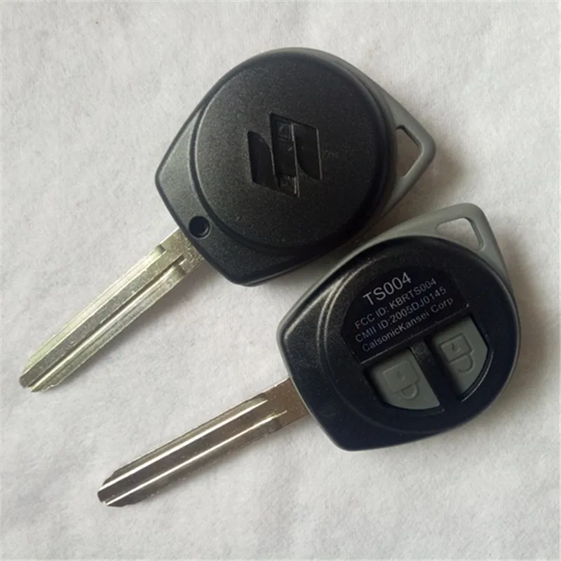 DAKATU с логотипом 2 кнопки дистанционного ключа автомобиля оболочки чехол Uncut Пустой HU133R TOY43 SZ11R лезвие для Suzuki SX4 Grand Vitara Swift