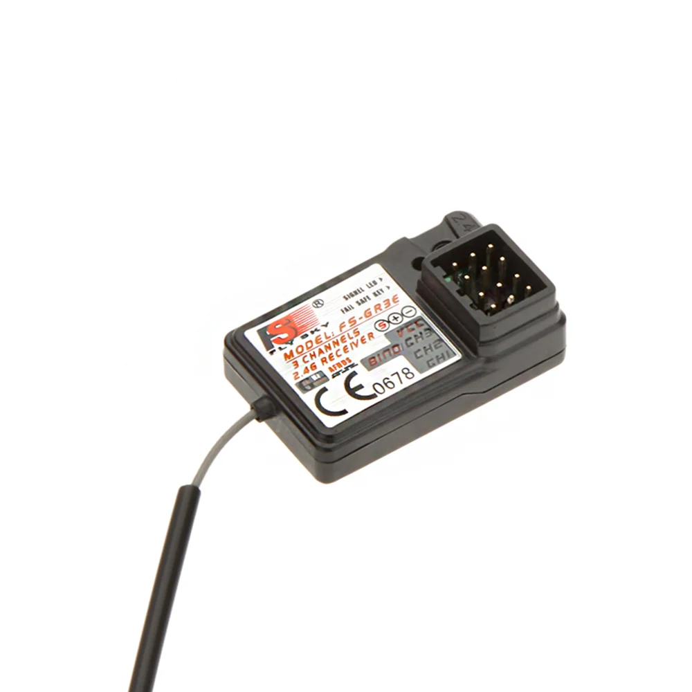 Boîtier du récepteur FS-GR3E AFHDS 2.4GHz, parfait pour bateau RC avec Flysky GT2.