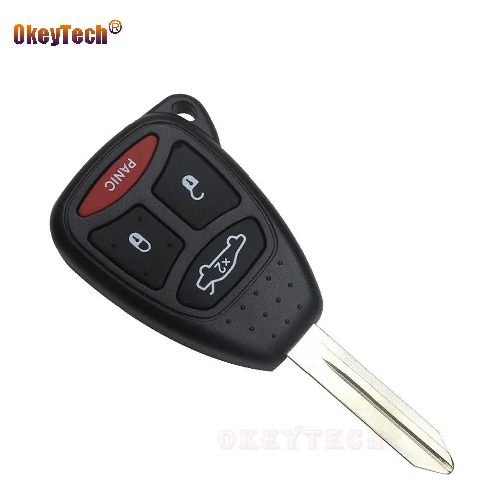OkeyTech 3 + 1 4 кнопки для Chrysler Jeep Dakota Dodge Caliber Durango Key сменный корпус Fob и Pad