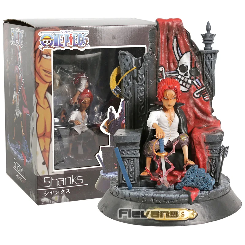 

Anime One Piece Shanks One Of Four Emperors Sitting Ver. PVC Figure Collectible Model Toy