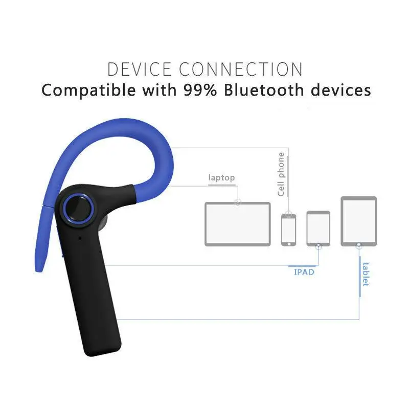 Универсальная беспроводная bluetooth гарнитура acekool спортивные наушники свободные