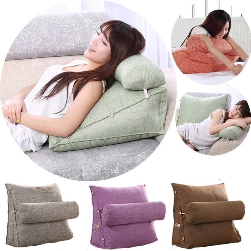 

Lounger Bed Rest Back Pillow Support TV Reading Back Rest Seat Soft Sofa Office Chair Living Room Cushion Home Decor BTM