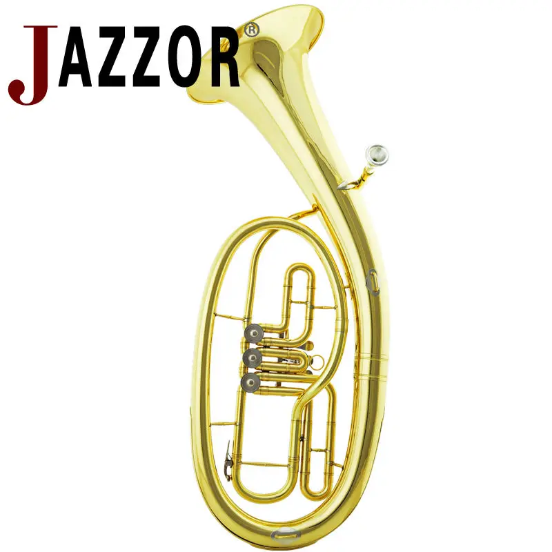 JAZZOR JZBT 310G Профессиональный клаксон баритона B плоский Золотой лаковый Бартон