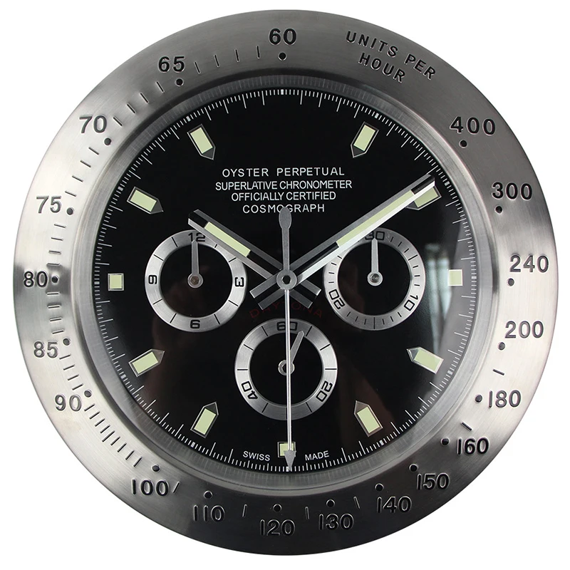 

Metal Watch Shape Wall Clock Wrist watch Home Decoration Calender Cool Wall Clock with Date