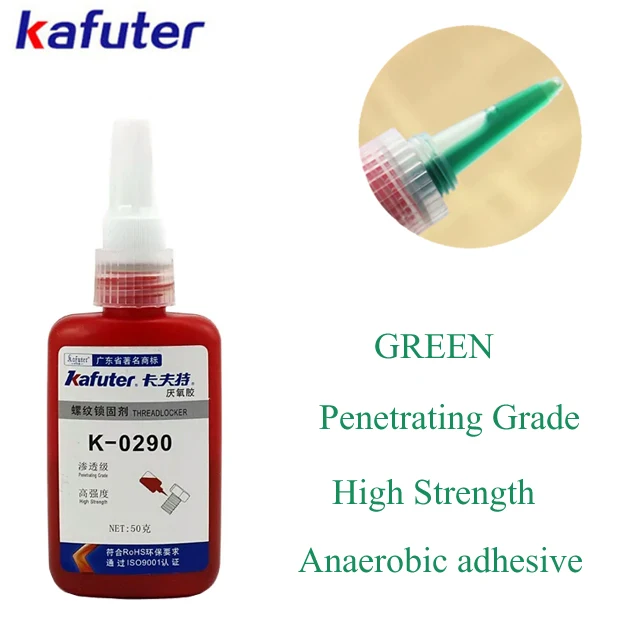 Hot sale kafuter K-0290 50g high permeability anaerobic adhesive high-strength thread locker