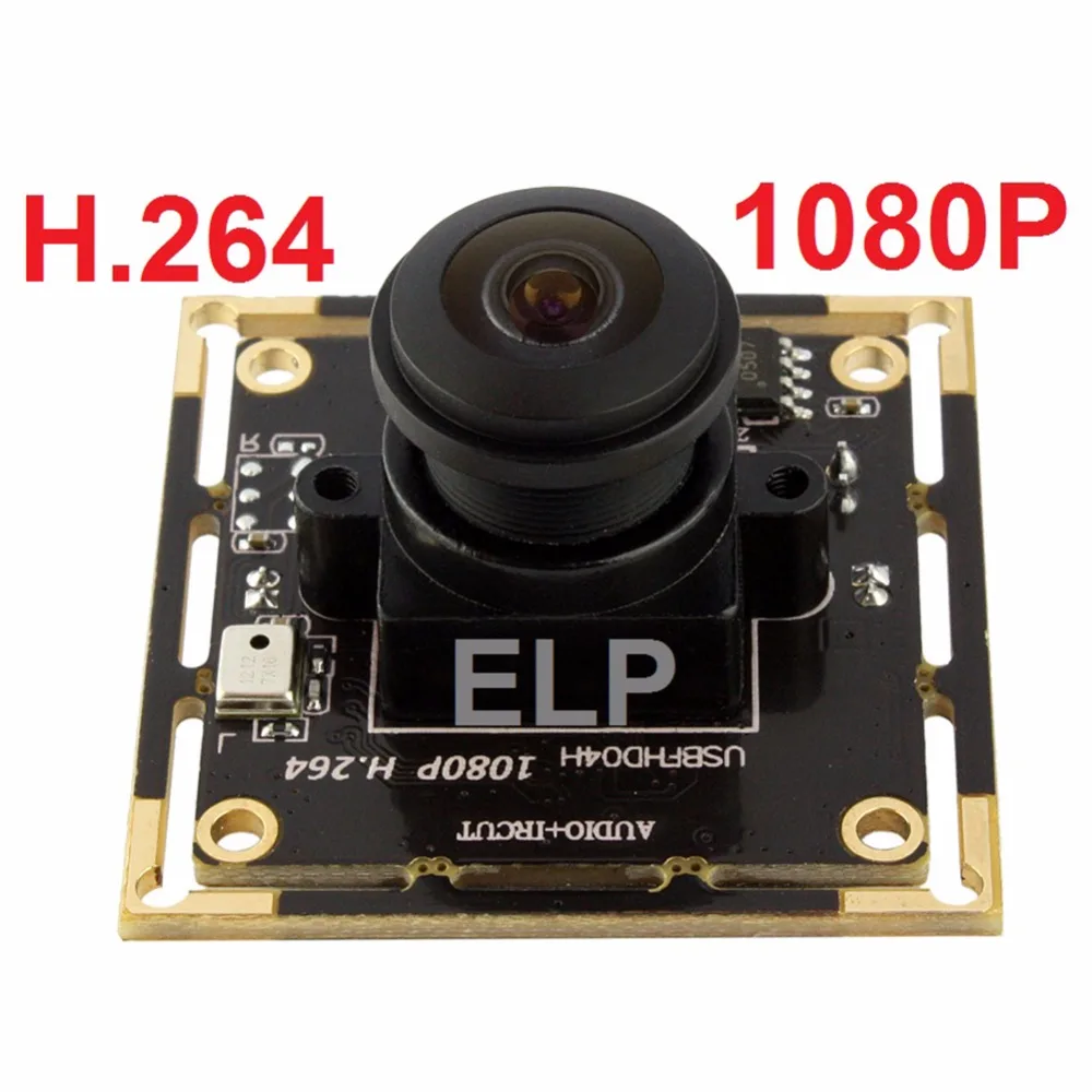 

ELP Fisheye Lens 1080P 30fps H.264/MJPEG/YUY2 2.0 Megapixels Audio OTG Micro USB Camera For Android