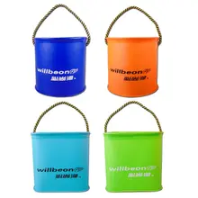 Утолщенное рыболовное ведро из ЭВА, складная бочка с защитой живой рыбы, мини переносное рыболовное ведро для мытья