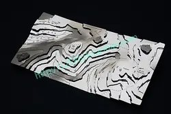 Персонализированные нержавеющей стали геологических map украшения подарок металл 3d карты