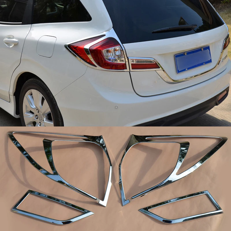

For Honda Jade 2013 2014 2015 2015 2016 Tail Light Cover back Lamp Cover Trim RearLight Decoration Sticker Auto Accessories 4Pcs