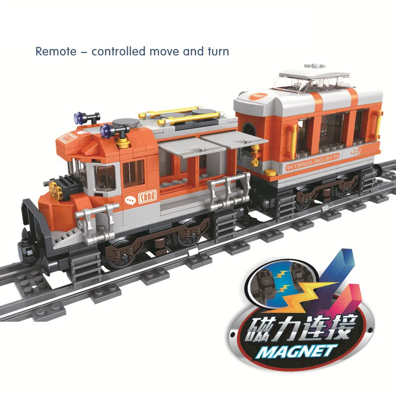 

New Train Series Long-distance Train Puzzle Legoed Assembling Model Building Blocks Kit Toys Kids Christmas Gifts