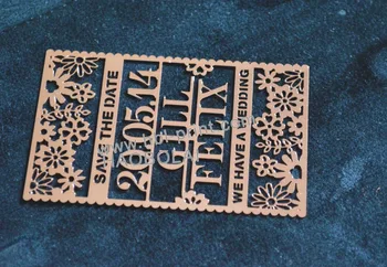 

Hollow out rose stainless steel metal card hollow out texts simple design metal card rose