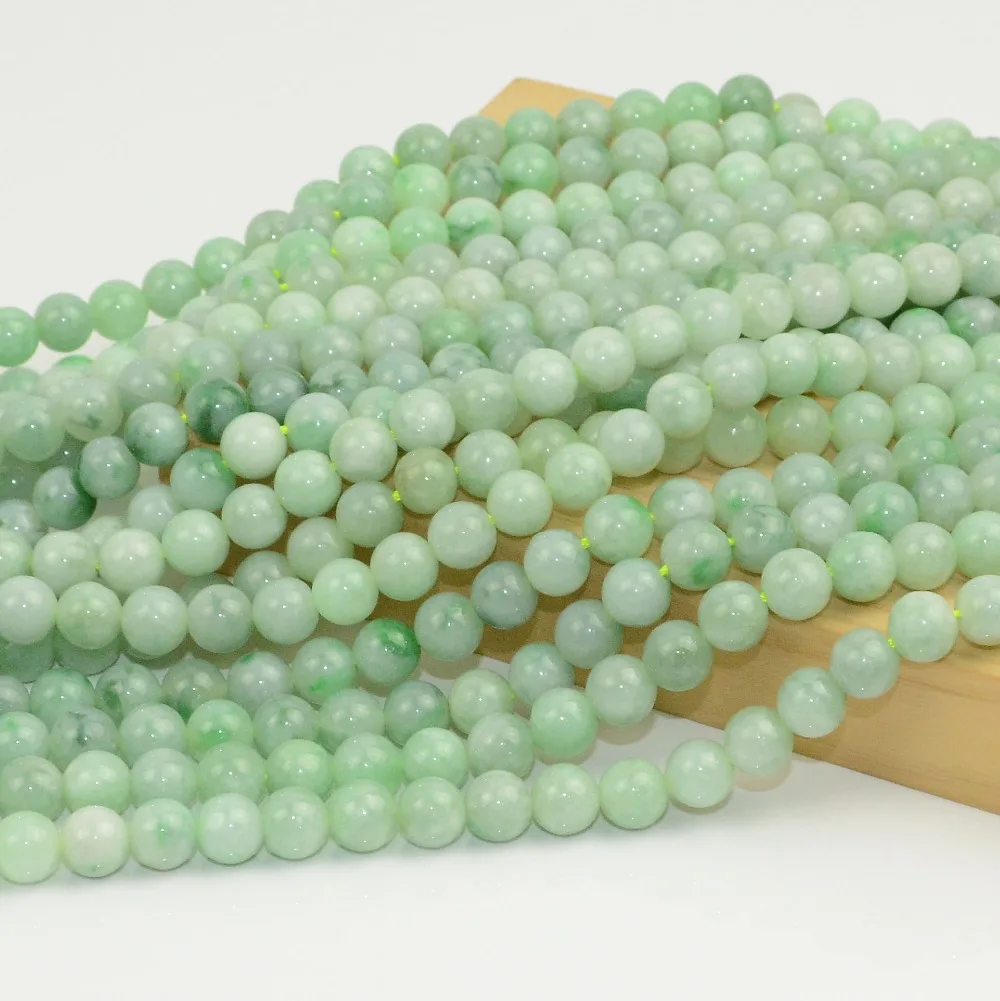 

Natural Burma Jade / Jadeite Loose Round Beads 6mm / 8mm