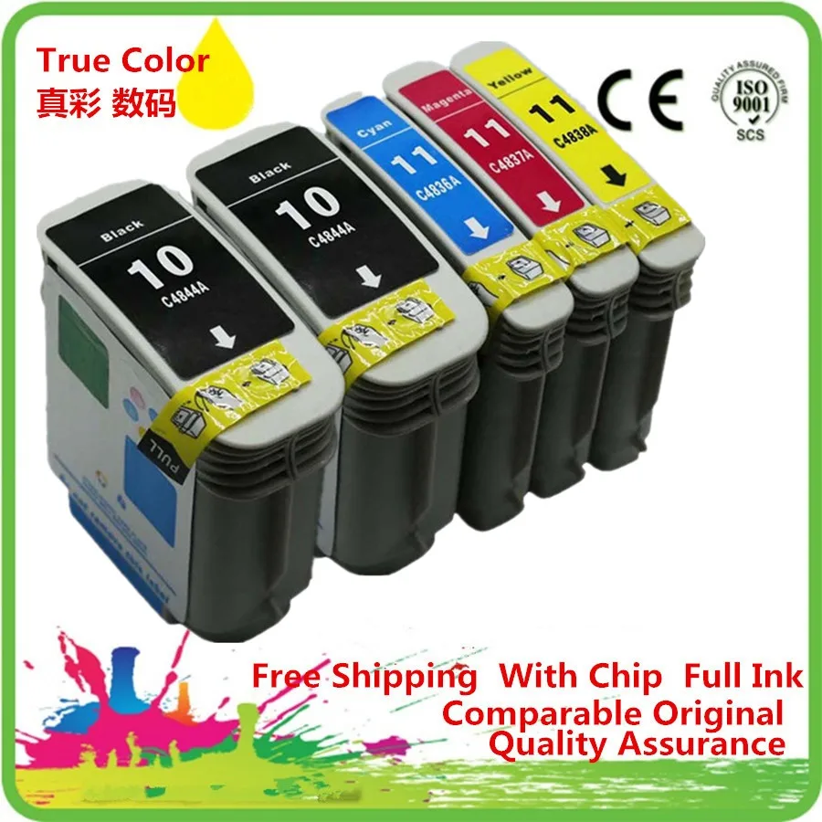 Замена чернильных картриджей для 10 11 10XL HP10XL HP10 C4844A C4836A Business Inkjet 2800dtn 3000 3000n 3000Dtn