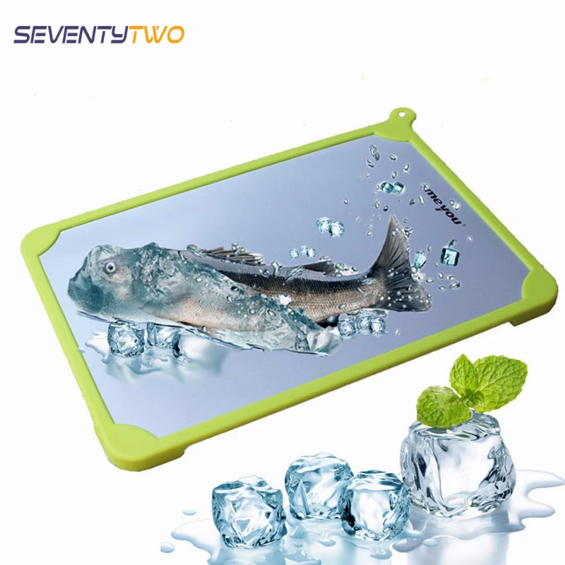 Fast Defrosting Tray for Frozen Food Thawing Plate Defrost Meat/Frozen Food Quickly without Electricity Microwave