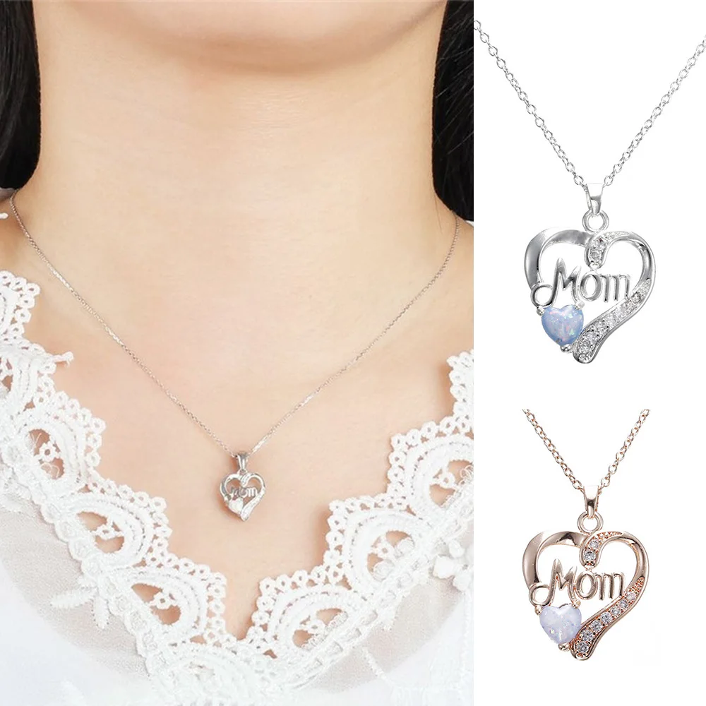 Подарочное ожерелье с подвеской в виде надписи Love Heart Mom|Шармы| |