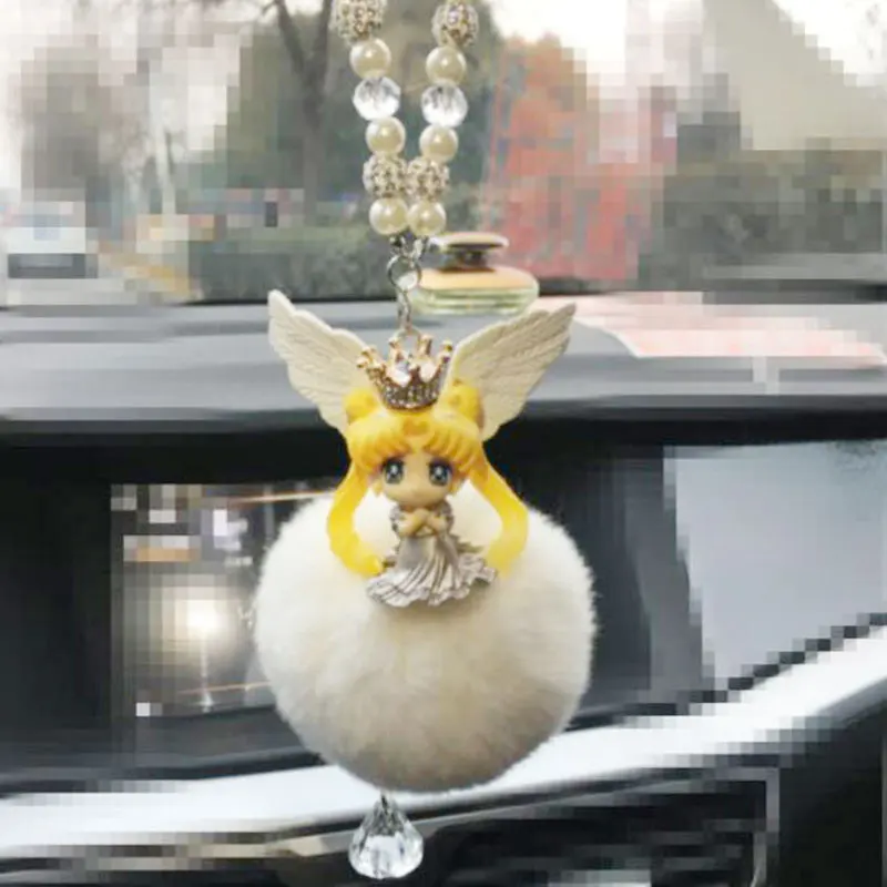 

CXZYKING Cute Cartoon Sailor Moon Figure Model Twinkle Sailor Moon Mini PVC Figures Collectible Model Toys Plush Pearl Pendants