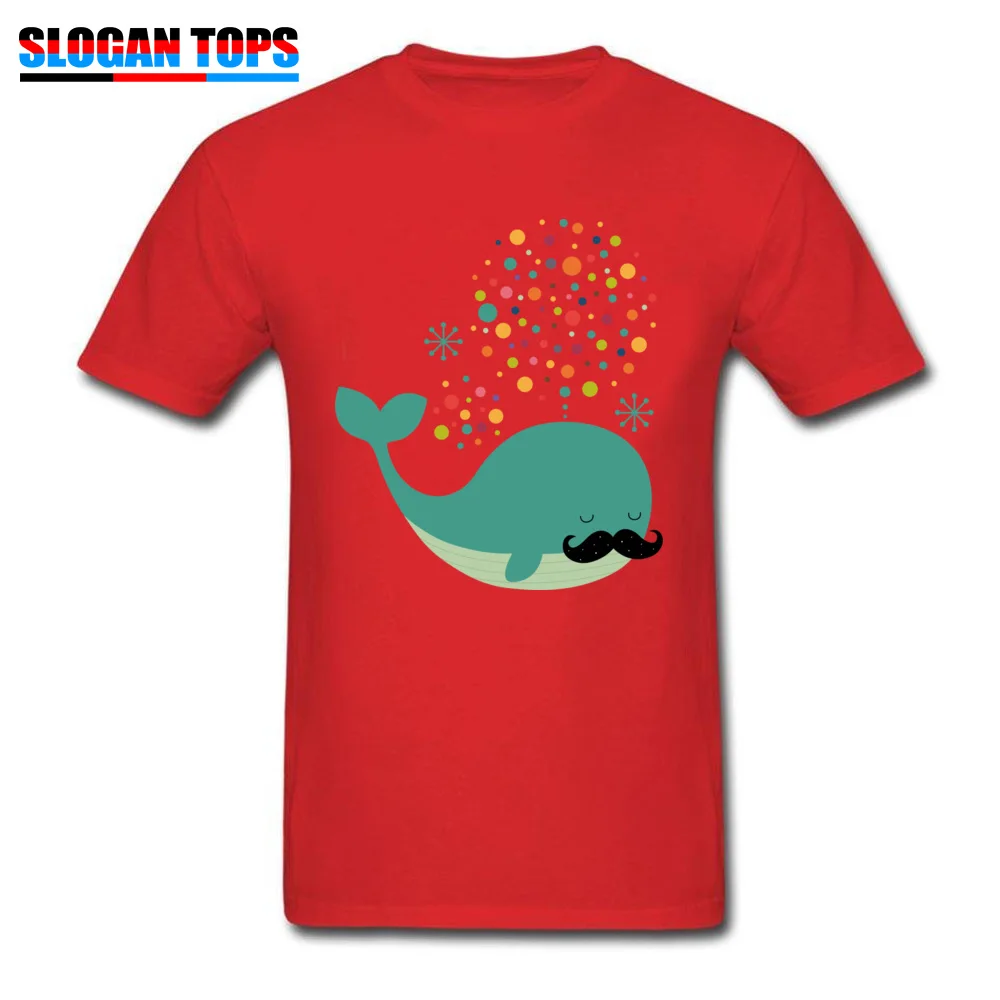 Firewhale T-Shirt for Men Design NEW YEAR DAY Tops Shirts Short Sleeve 2018 Discount Normal T-shirts Crewneck Cotton Firewhale red