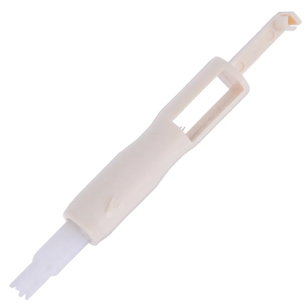

1pc White Needle Threader Insertion Applicator Sewing Machine Overlockers Serger For Sewing Machine Tools