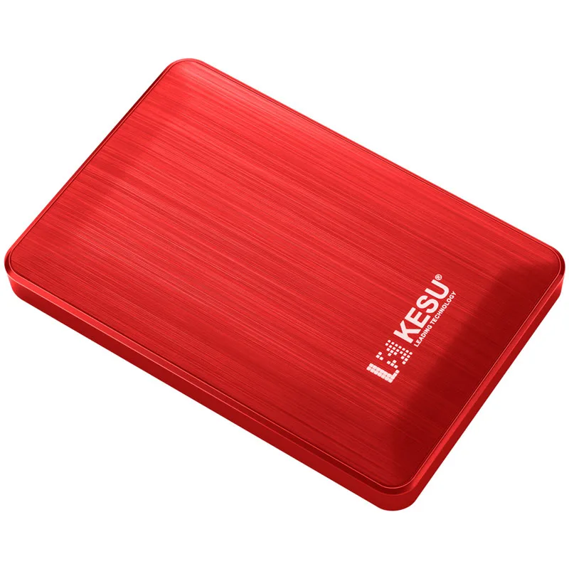 KESU 2,5 ''внешний жесткий диск USB3.0 HDD 1 ТБ 2 ТБ портативный HDD для ПК, Mac, планшета, Xbox, PS4, tv, tv box 4 цвета - Цвет: KESU-2518-Red