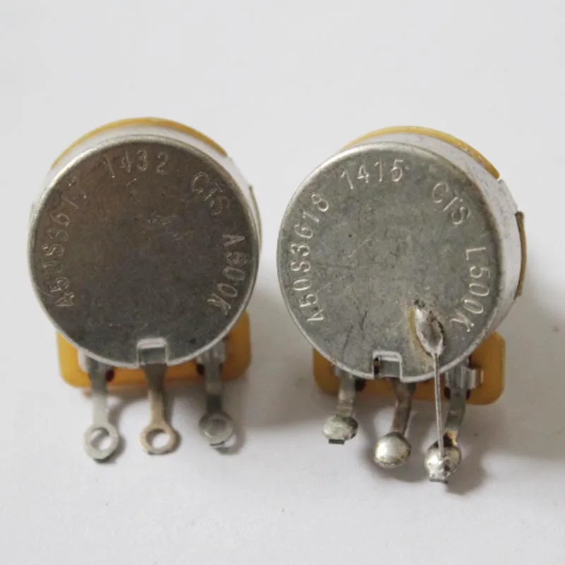 

CTS POTS Log A or Linear 500k Volume Tone Potentiometers Electric Guitars