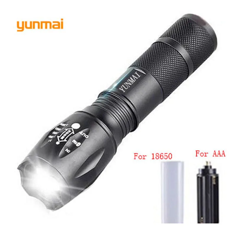 

3800Lumens Tactical Led Flashlight E17 NEW xml T6 Led 3xAAA 18650 Waterproof Flashlight Strong Flash Light Hunting Torch