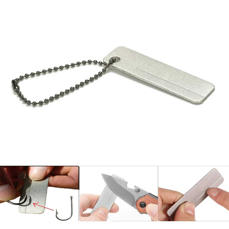 

Knife multi multitool hunt sharpen fish gear hook pocket tool EDC outdoor mini sharpener nail file camp stone