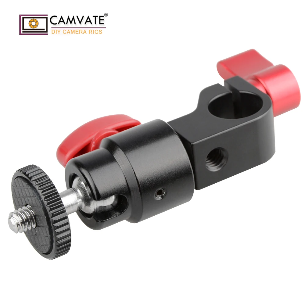 

CAMVATE 15mm Rod Clamp & Ball Head Mount Adapter C1444 camera photography accessories