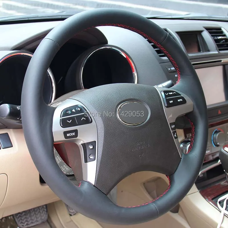 Чехол для Toyota Highlander Camry старой модели Рулевого колеса охватывает Натуральная