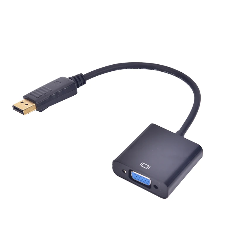 Черный Адаптер DP Male VGA Female Display Port кабель конвертер Displayport|Кабели VGA| |