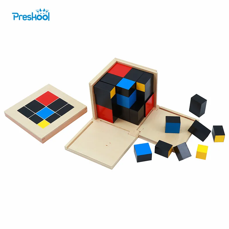 

Baby Toy Montessori Standard Trinomial Cube Math for Early Childhood Education Preschool Training Learning Toys Great Gift