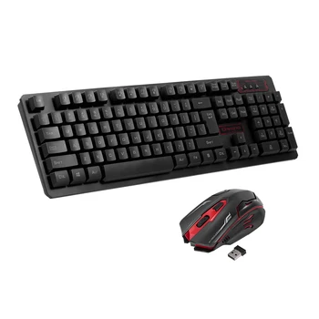 

2.4G Wireless Gaming Keyboard And Mouse PC Gamer 104 Keys wireless Keyboard Ergonomic Mouse Combo Set for Mac Laptop