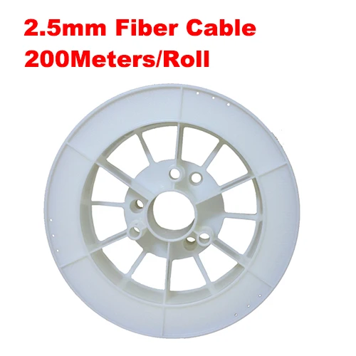 

2.5mm diameter 200m/roll Optic Fiber Lights PMMA led fiber optic cable end glow fibers for decoration lighting