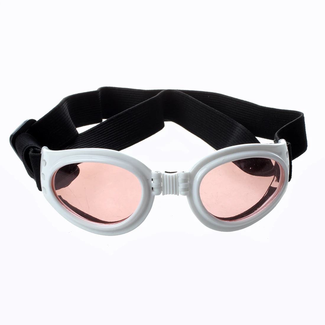 Practical White Framed Pet Puppy Dog UV Protection Goggles Sunglasses