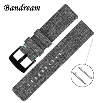 

Canvas Nylon Watchband 22mm for Asus ZenWatch 1 2 Men LG G Watch Urbane W150 Vector Moto 360 2 46mm Men Strap Quick Release Band