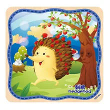 Fashion High Quality Wooden Puzzle Educational Developmental Baby Kids Training Toy Free Shipping