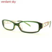 Модные брендовые ацетатные женские очки в оправе-прозрачные линзы Ретро женские очки кошачий глаз винтажные очки для близорукости