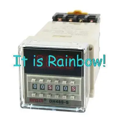 

Free Shipping DH48S-S AC220V 4 Digits 0.1S-99H99M LED Display Preset Time Delay Relay
