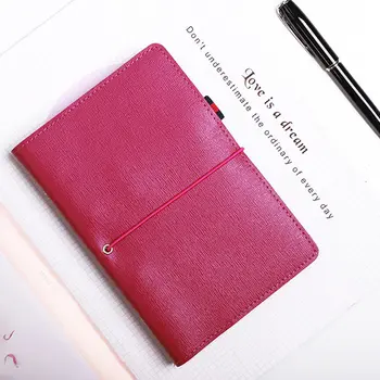 

Yiwi Free Logo Custom Genuine Leather A6 Personal Bind Notebook 6 Loose Leaf Binder Planner With Filler Pages