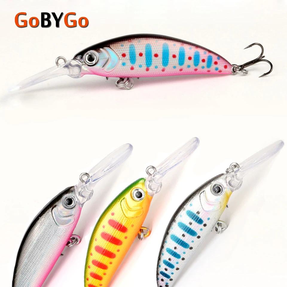 GoByGo 1 шт. Рыболовная Приманка Minnow 5 5g см маленькие качели сильный воблеры